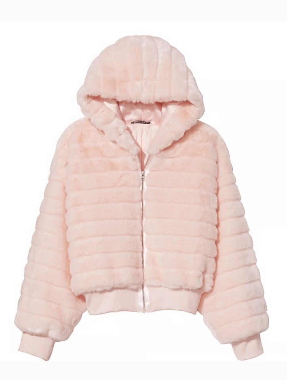 Victoria's Secret Faux Fur Hooded Bubble Jacket